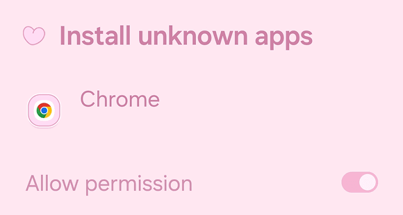 Enable the download from unknown sources option