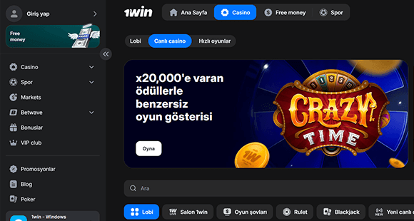 1Win resmi web sitesi